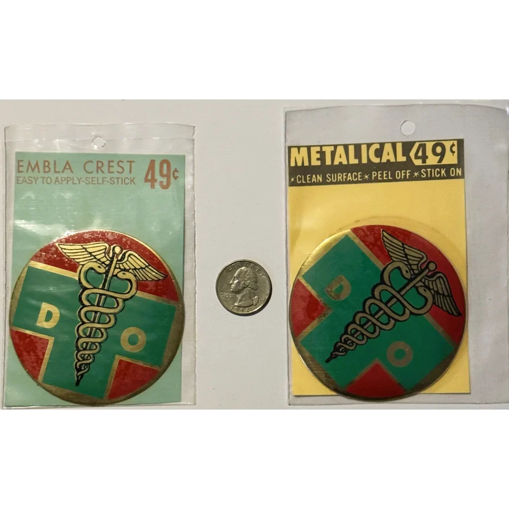 Rare Vintage 1960s Osteopathic Medicine Embla Crest Decal Unearthed