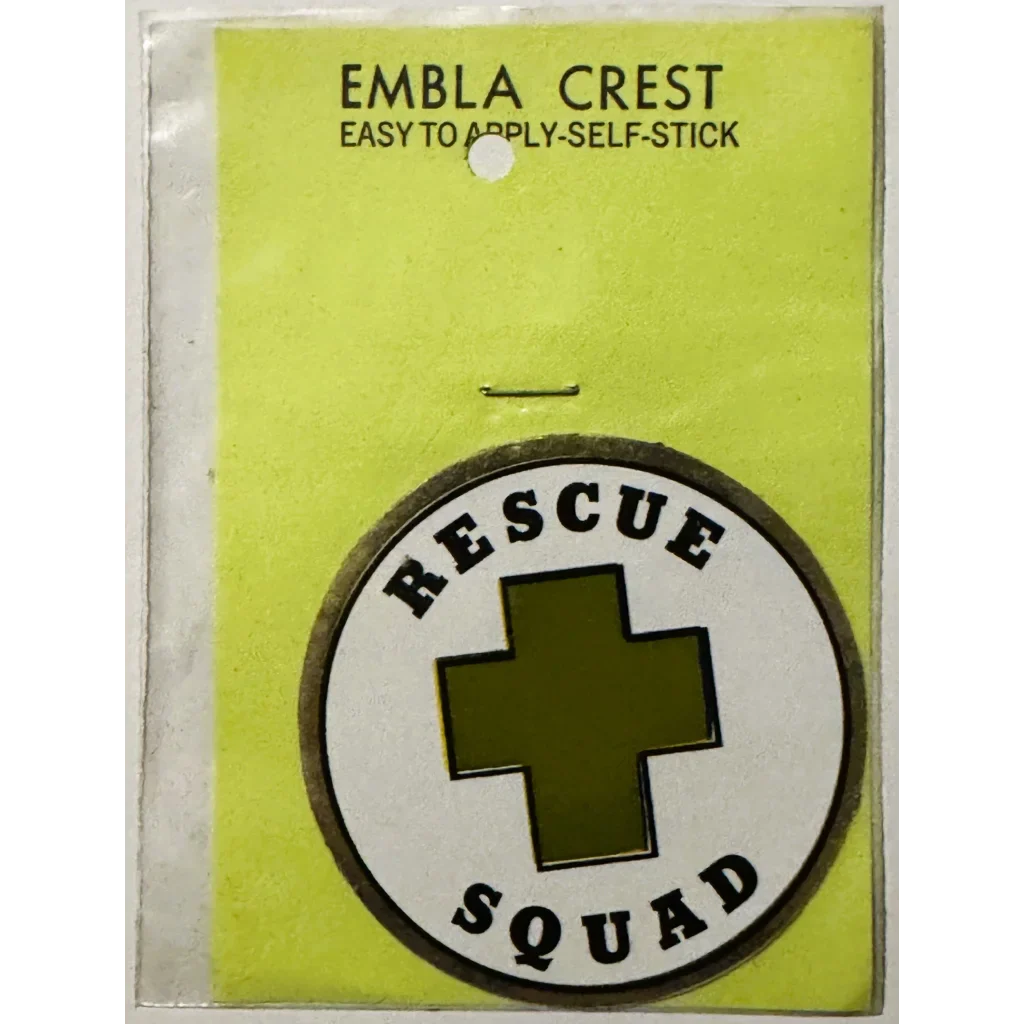 Rare Vintage 1960s Rescue Squad Emblem Stirs Nostalgia