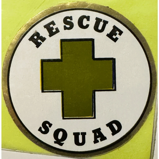 Rare Vintage 1960s Rescue Squad Emblem Stirs Nostalgia