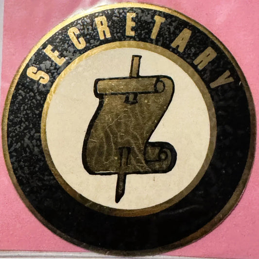 Rare Vintage 1960s Secretary Decal Embla Crest Collectible