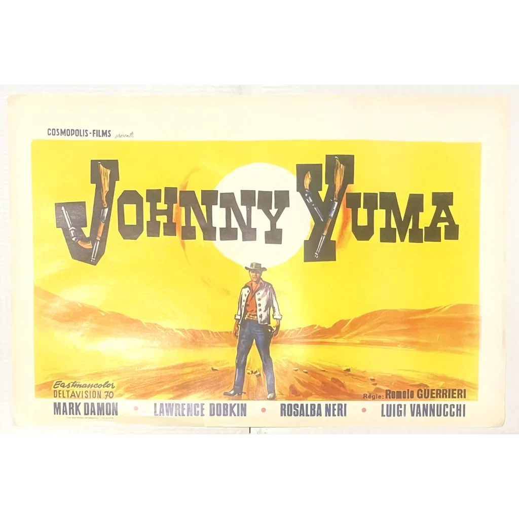 Rare Vintage Johnny Yuma Movie Poster Thrills Western Fans
