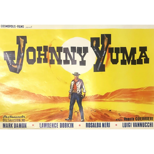 Rare Vintage Johnny Yuma Movie Poster Thrills Western Fans
