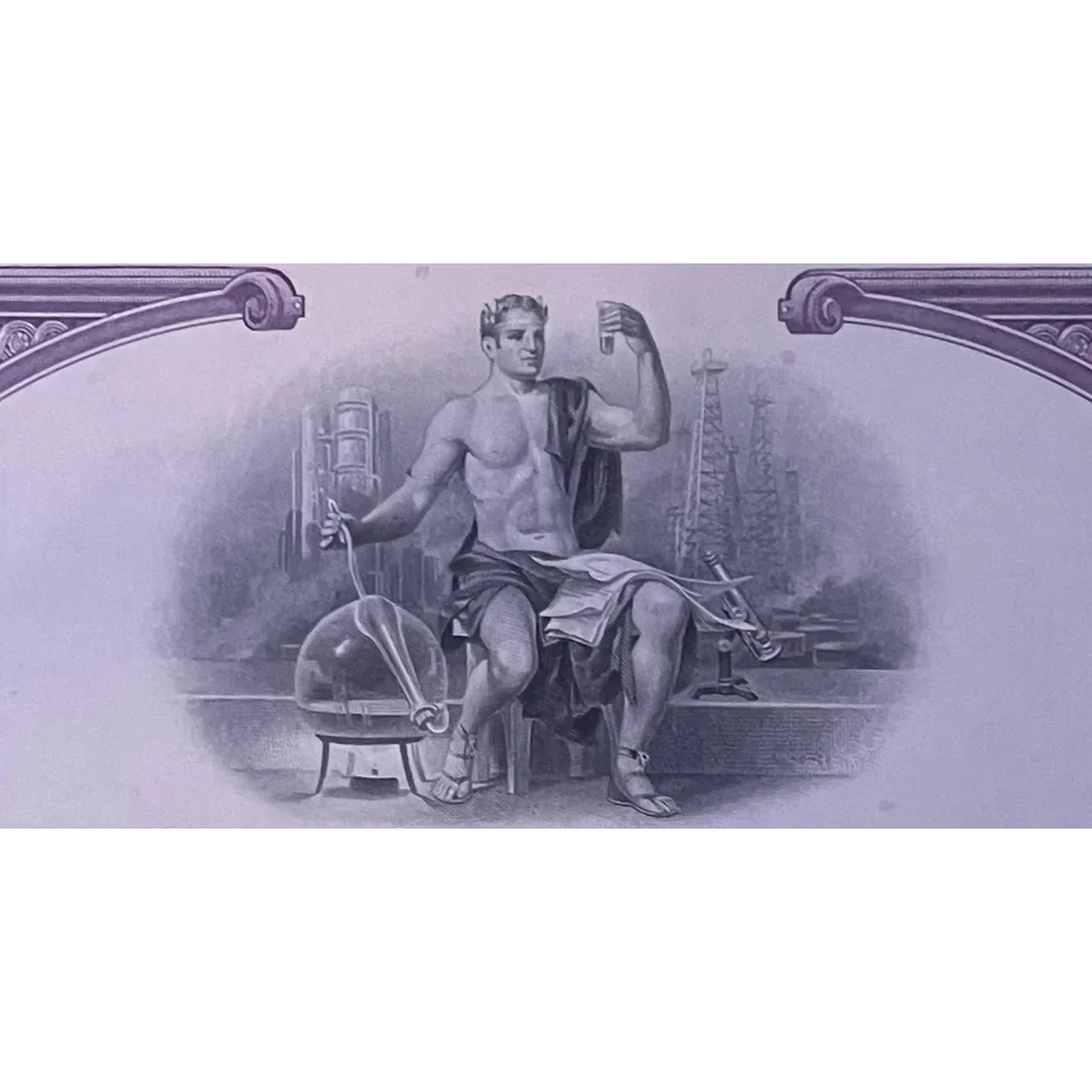 Rare Purple Pennzoil Stock Certificate Unearths American History