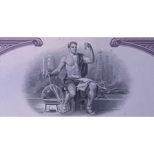 Rare Purple Pennzoil Stock Certificate Unearths American History