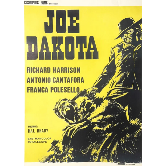 Rare Vintage Joe Dakota Movie Poster Brings Spaghetti Western Thrills