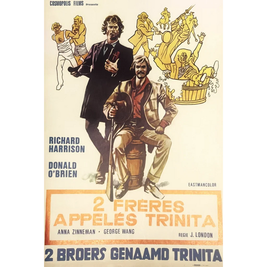 Rare 1972 Freres Appeles Trinita Belgium Movie Poster Unleashed
