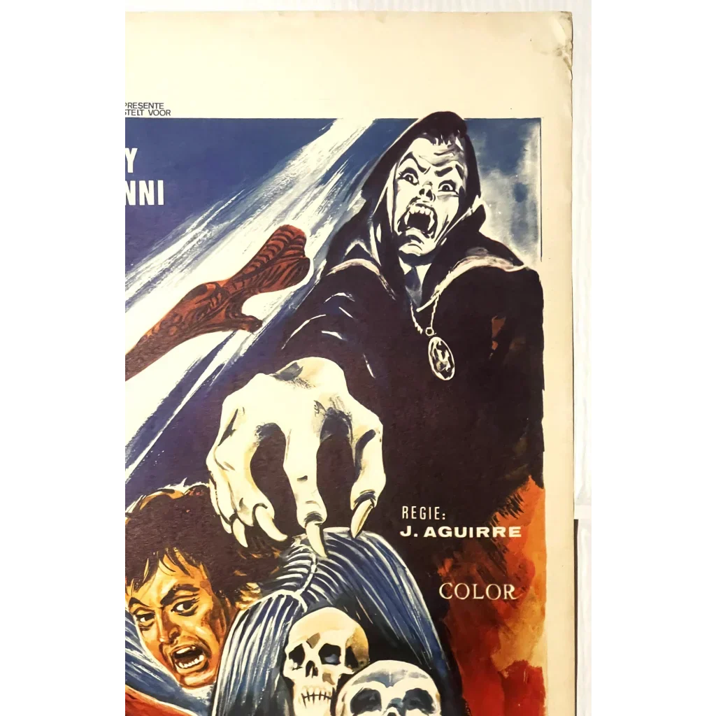 Rare Vintage Belgium Movie Poster The Hunchback of the Morgue 1973