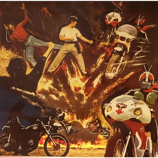 Rare Vintage Super Riders Movie Poster 1976 Belgian Film Treasure