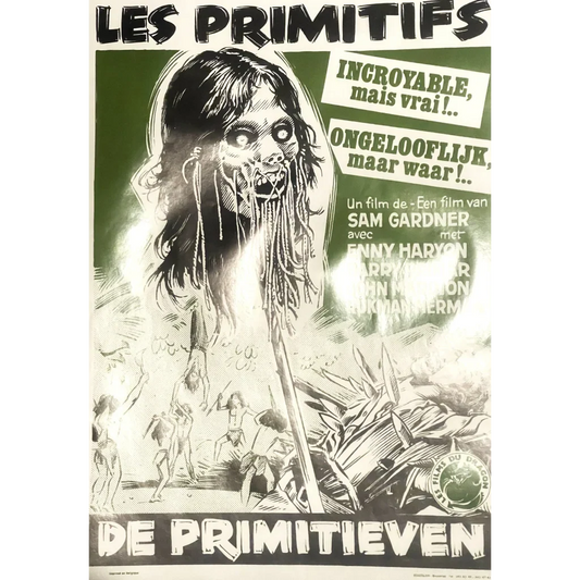 Rare Les Primitifs Belgium Movie Poster Unleashes Cannibal Horror