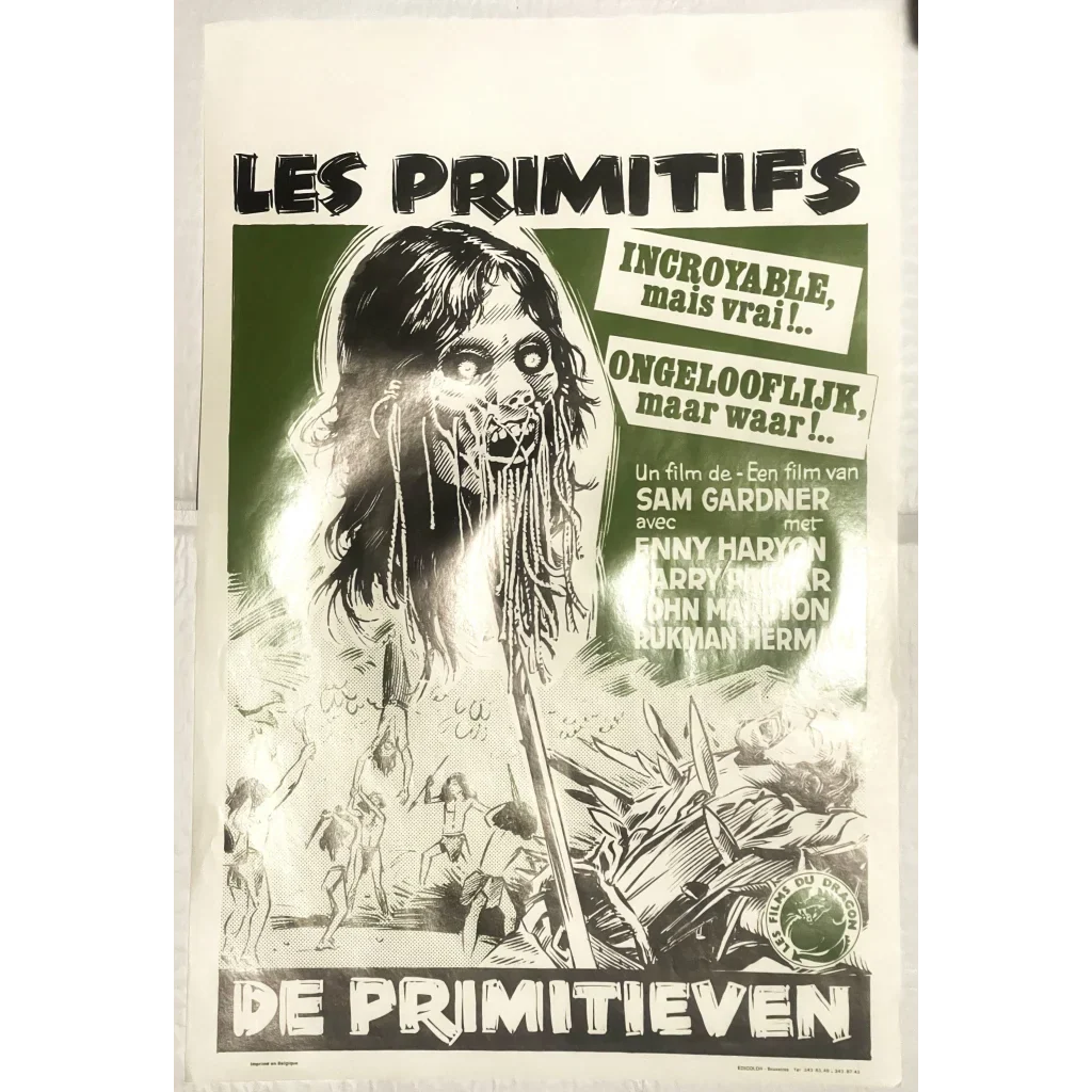 Rare Les Primitifs Belgium Movie Poster Unleashes Cannibal Horror