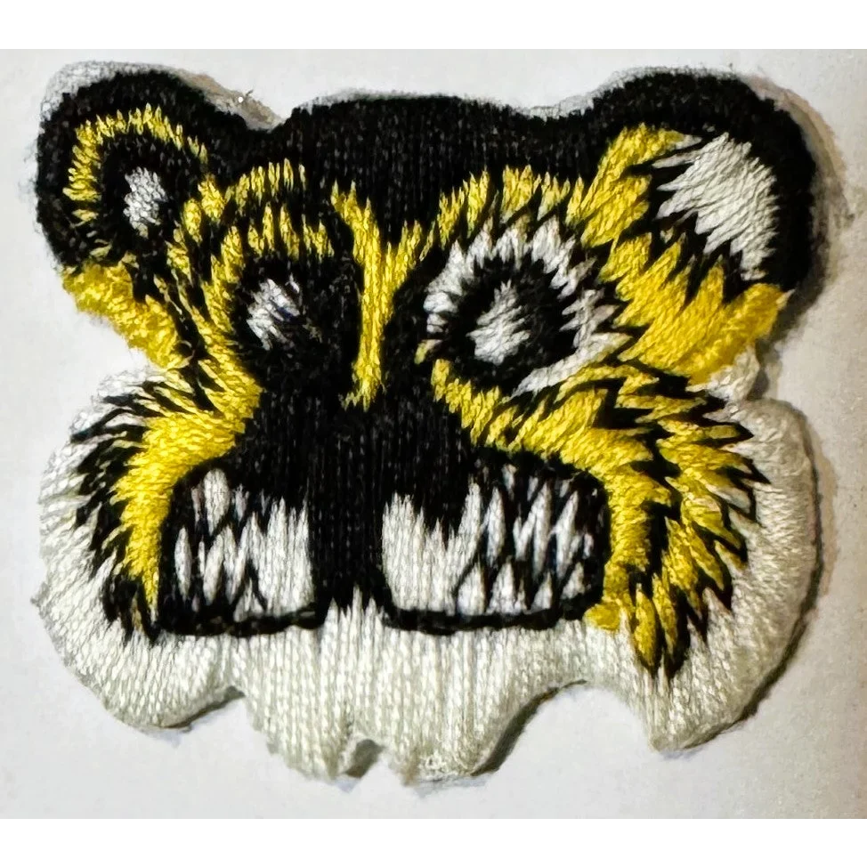 Rare Vintage Embroidered Tiger Patch Collectible Find