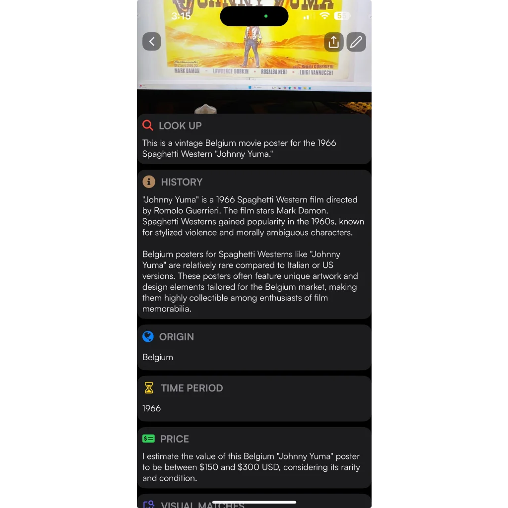 Rare Vintage Johnny Yuma Movie Poster Thrills Western Fans