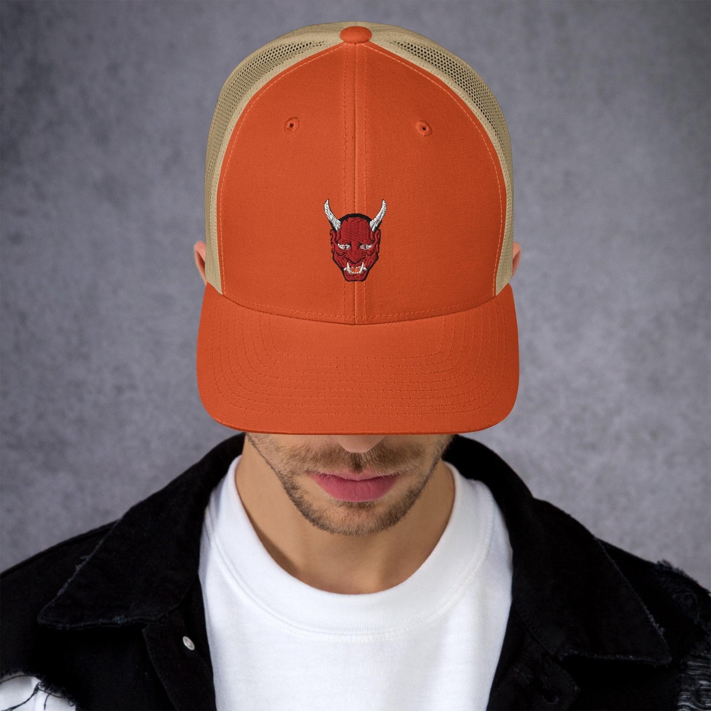 Lord Satan Trucker Cap for the Truly Happy - Lizard Vigilante