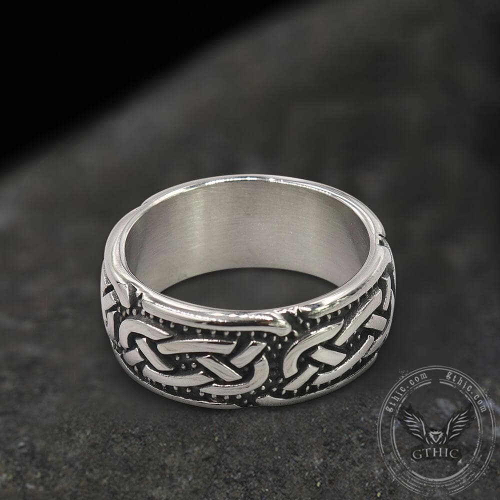 Retro Celtic Knots Stainless Steel Viking Ring