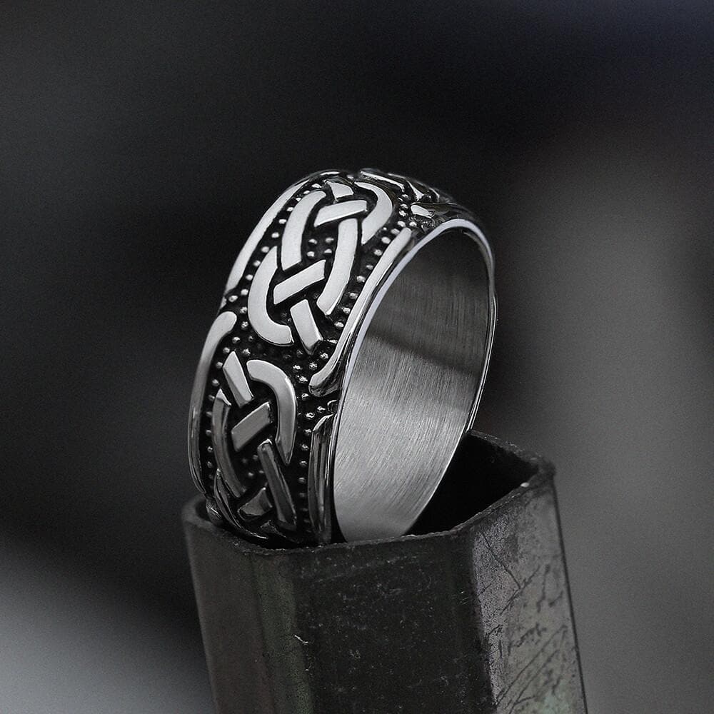Retro Celtic Knots Stainless Steel Viking Ring