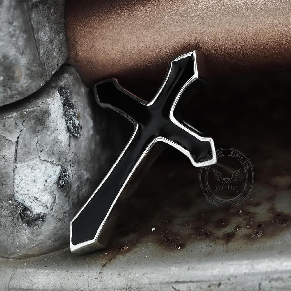 Retro Cross Stainless Steel Punk Ring