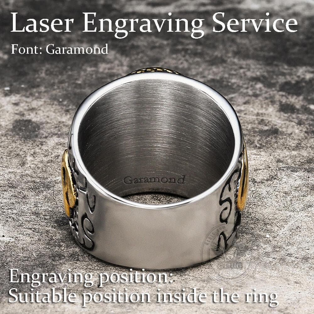 Retro Cross Stainless Steel Religious Ring