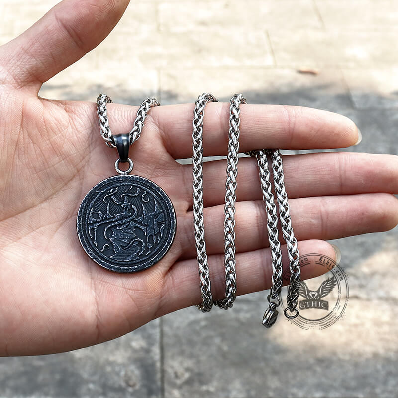 Retro Cthulhu Octopus Stainless Steel Marine Pendant