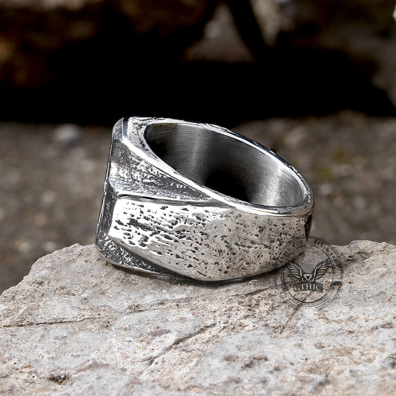 Retro Greek Cross Stainless Steel Ring
