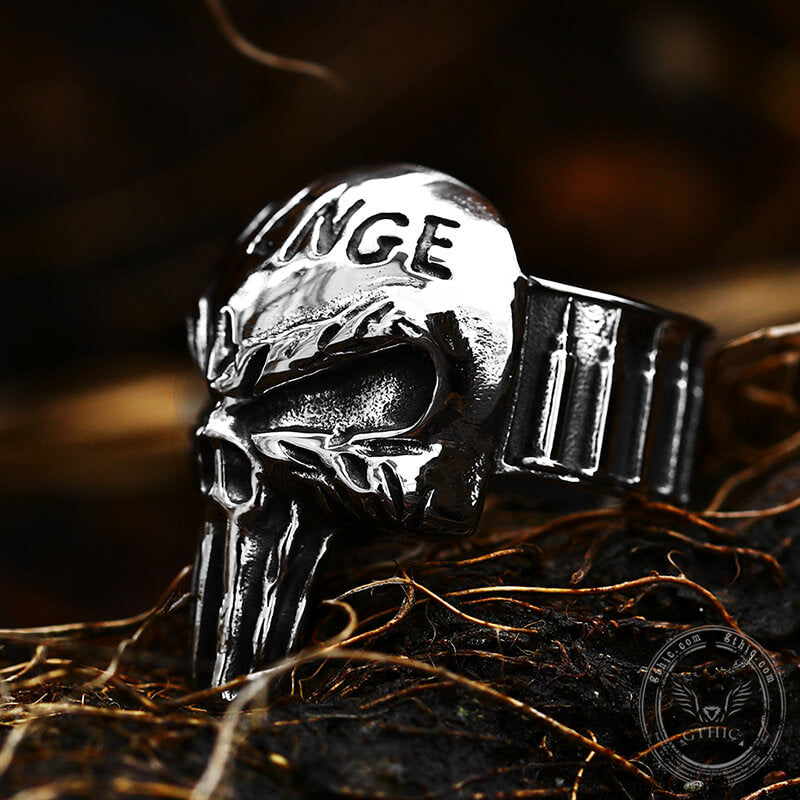 Revenge Skull Death Stainless Steel Ring