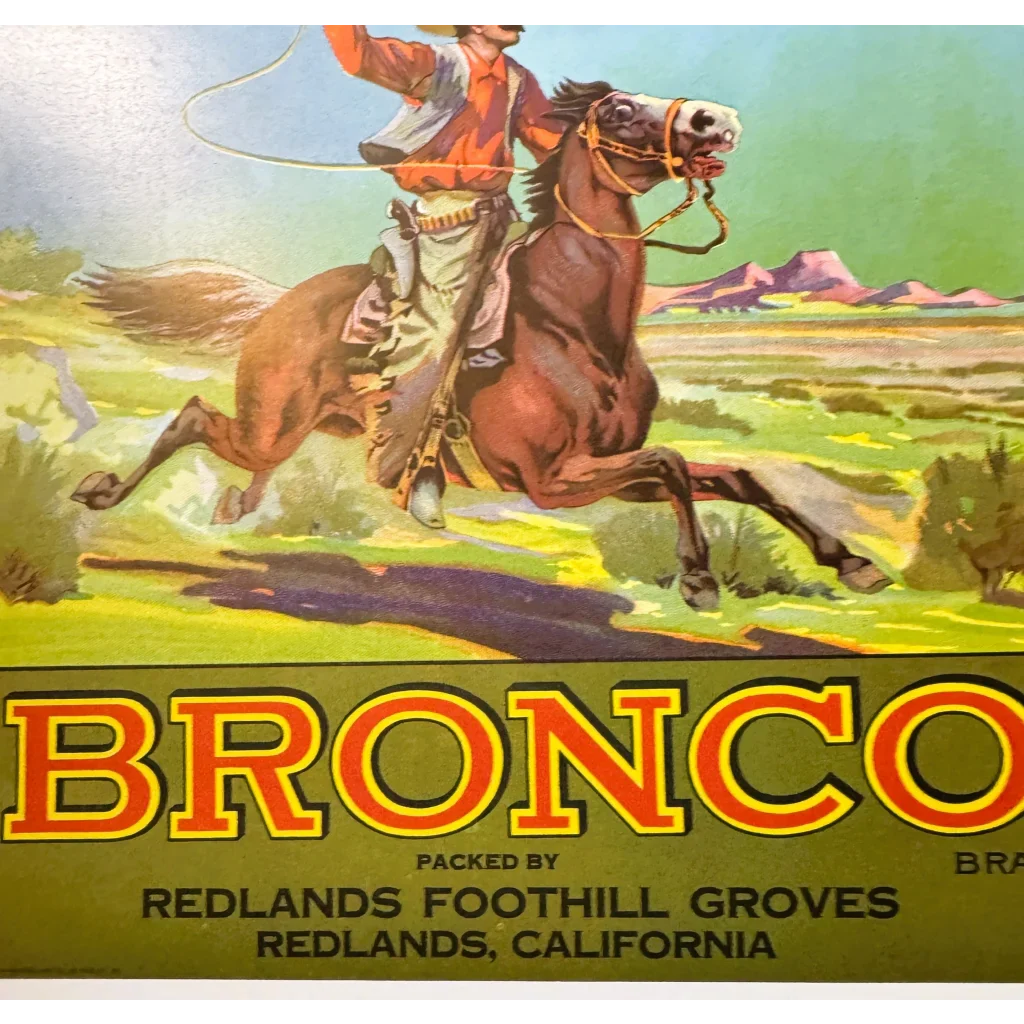 Ride Back to the 40s with This Vintage Bronco Crate Label