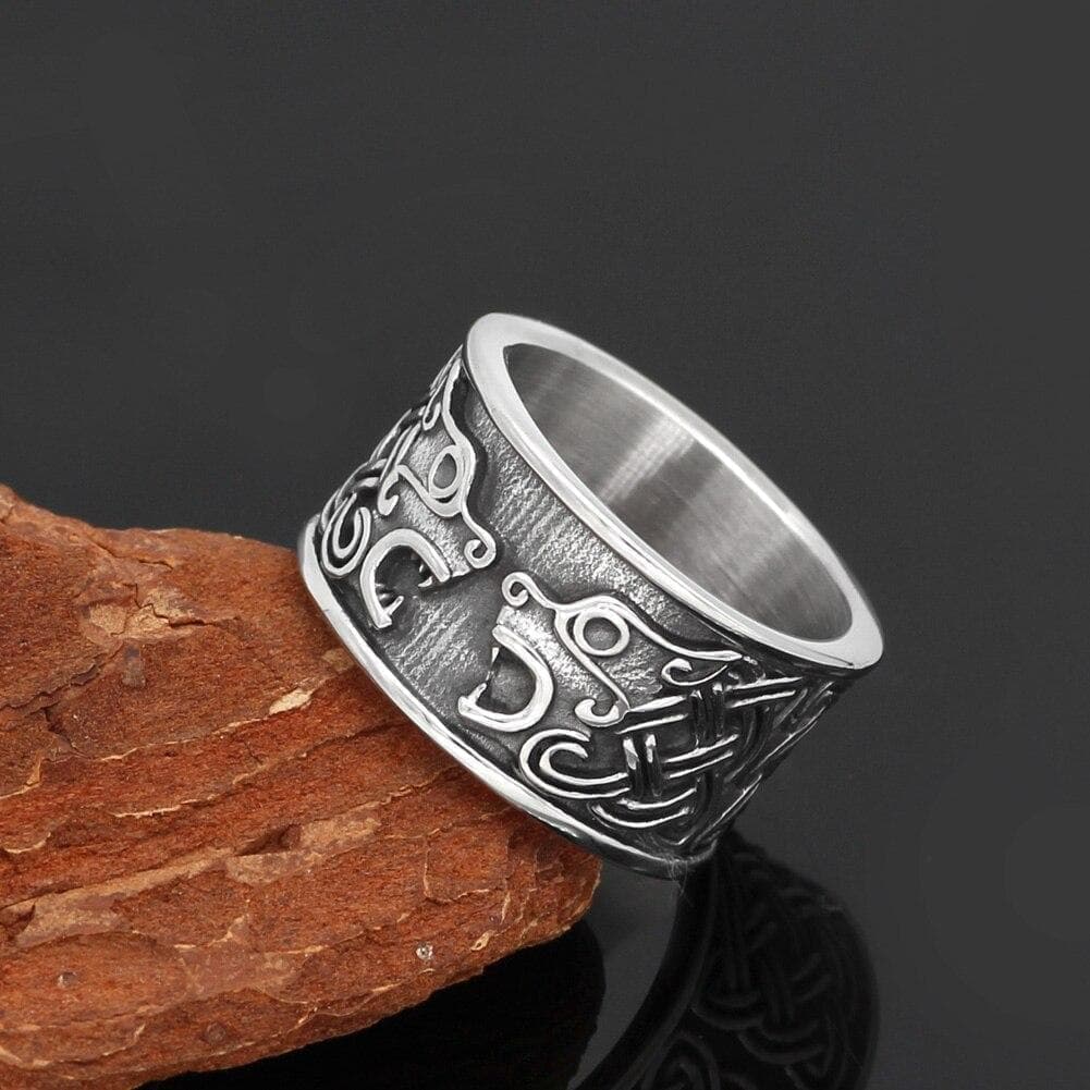 Vikings Bear Knot Stainless Steel Ring