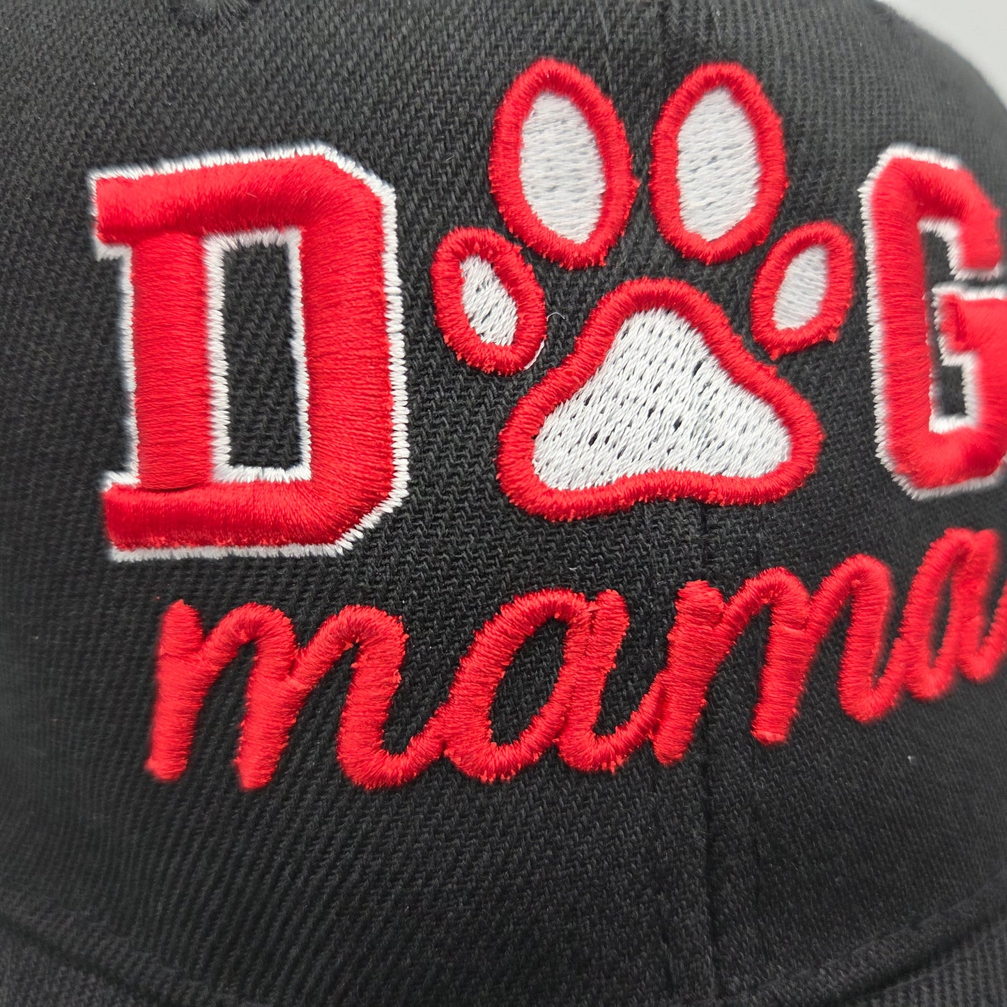 3D Puff Embroidered Dog Mama Hat