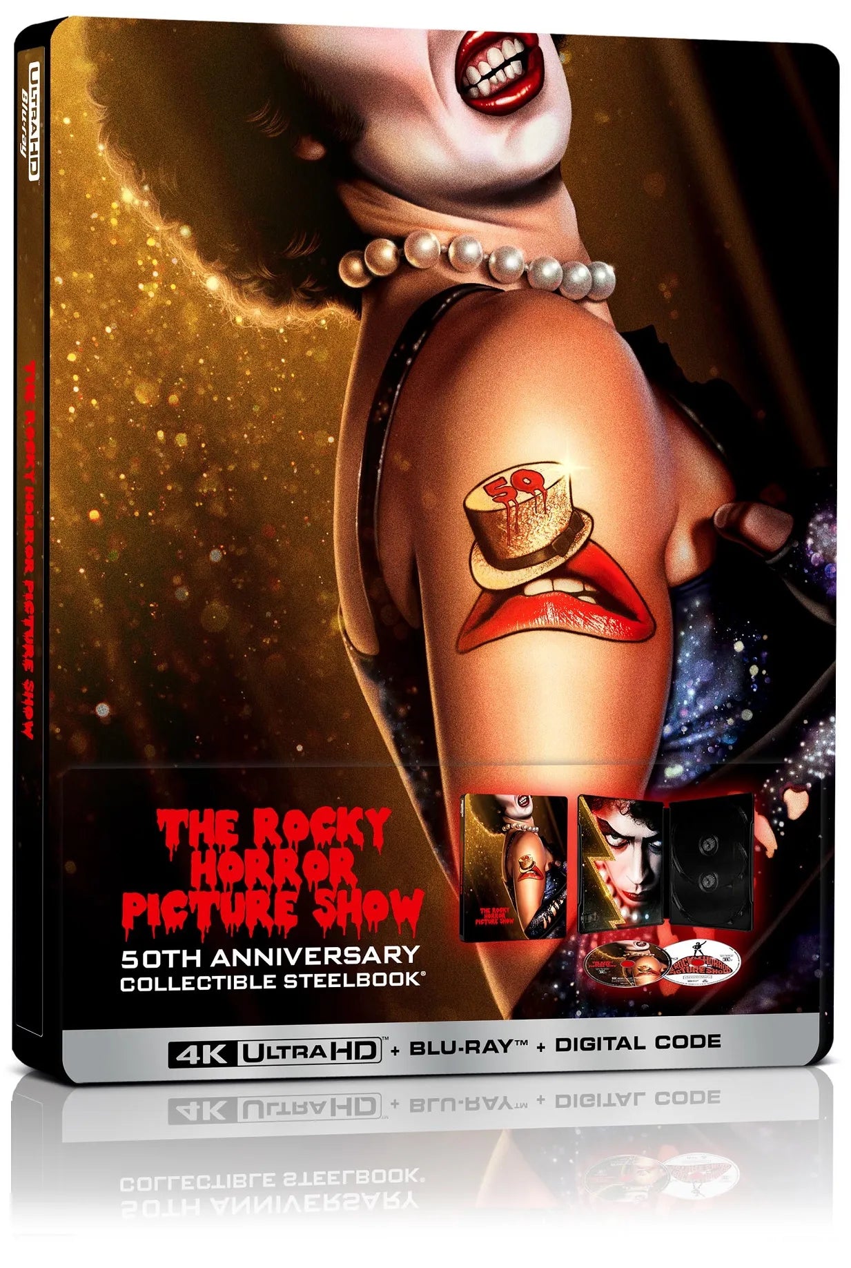 The Rocky Horror Picture Show - 50th Anniversary Limited Edition Steelbook (4K UHD + Blu-ray + Digital)