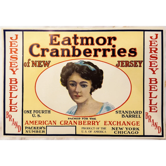 Roaring 20s Jersey Belle Cranberry Label Brings History to Life