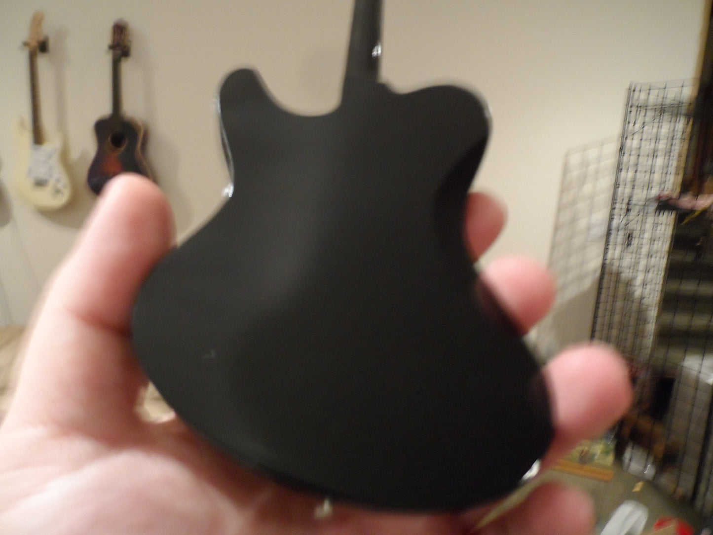 ROBERT SMITH - Ultra Cure Schecter Black Custom 1:4 Replica Guitar ~New~