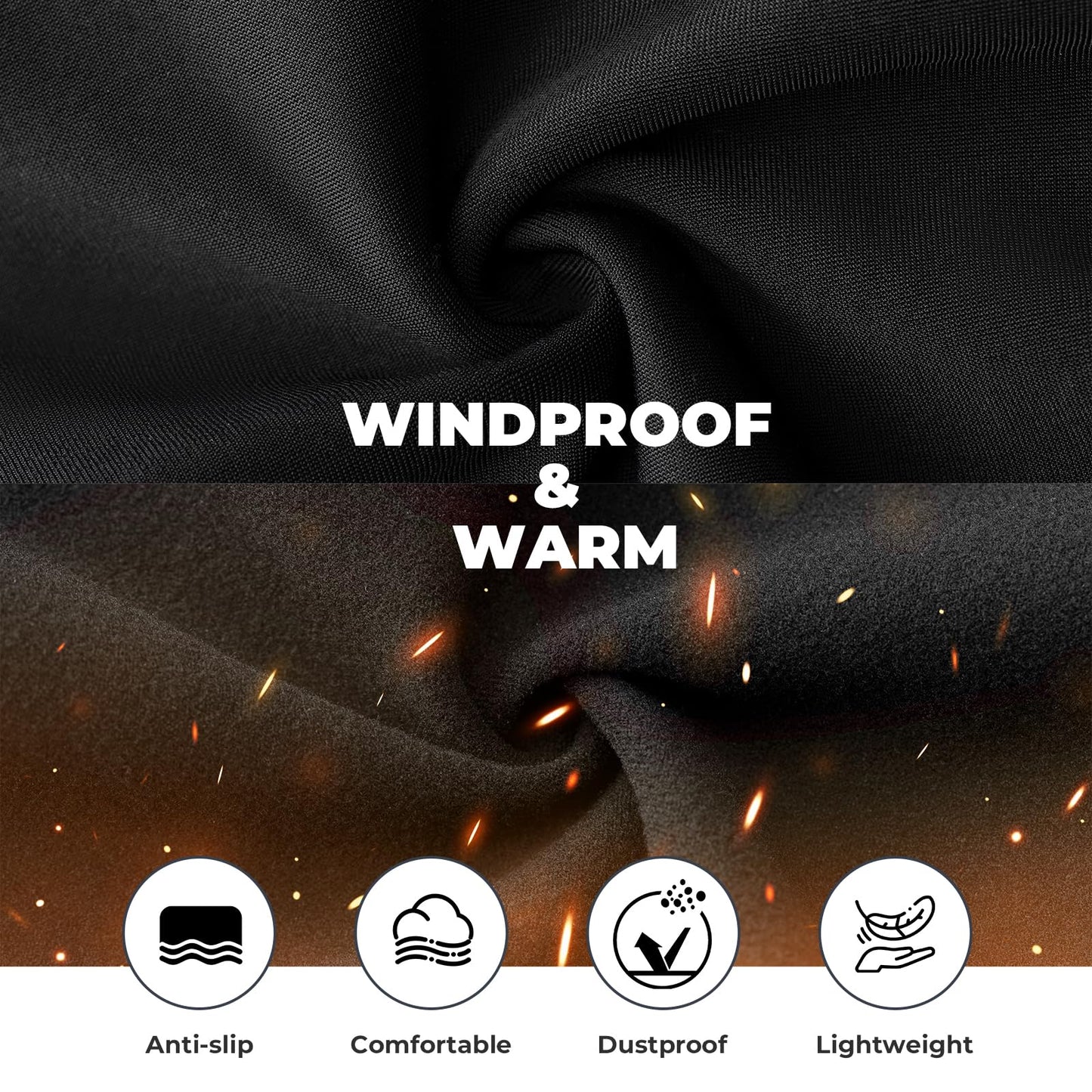 ROCKBROS Balaclava Ski Mask, Thermal Full Face Cover, Windproof Neck Warmer