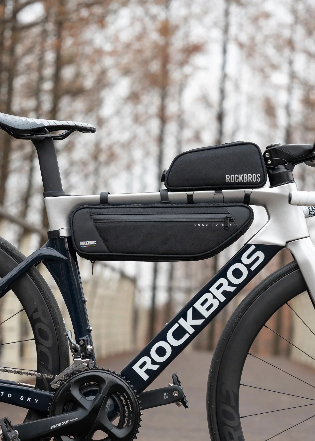 ROCKBROS Bike Frame Bag-Road to sky