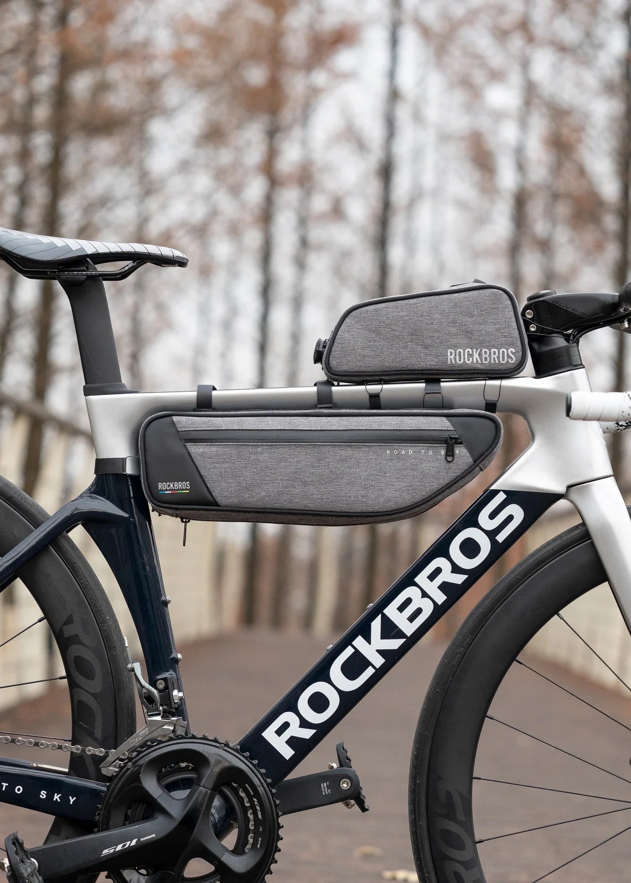 ROCKBROS Bike Frame Bag-Road to sky