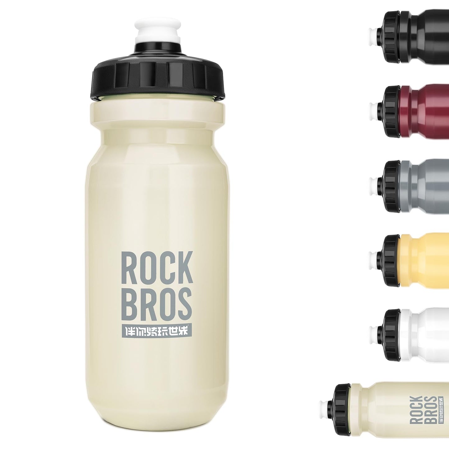 ROCKBROS Bike Water Bottle Squeeze Bicycle Water Bottle BPA-Free