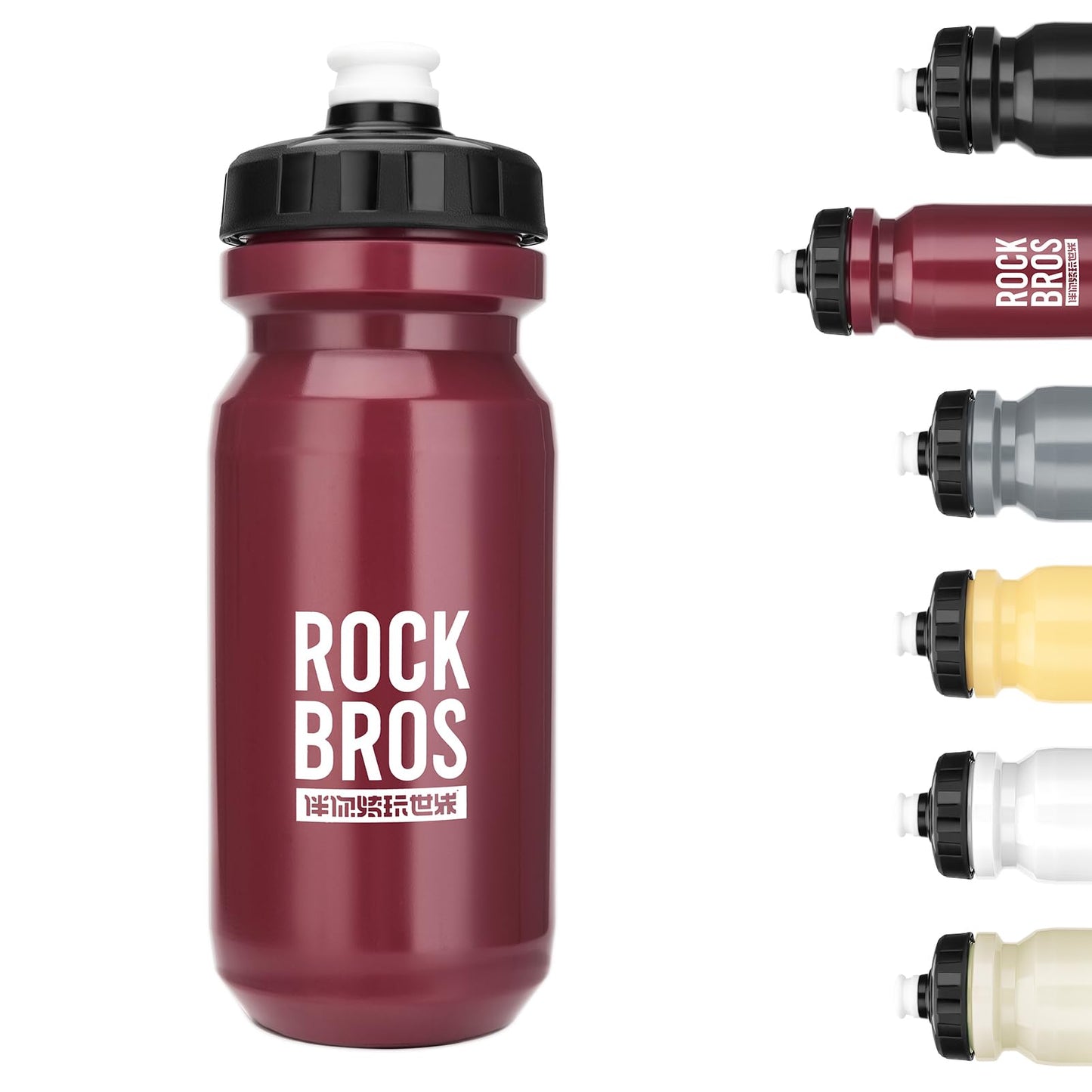 ROCKBROS Bike Water Bottle Squeeze Bicycle Water Bottle BPA-Free