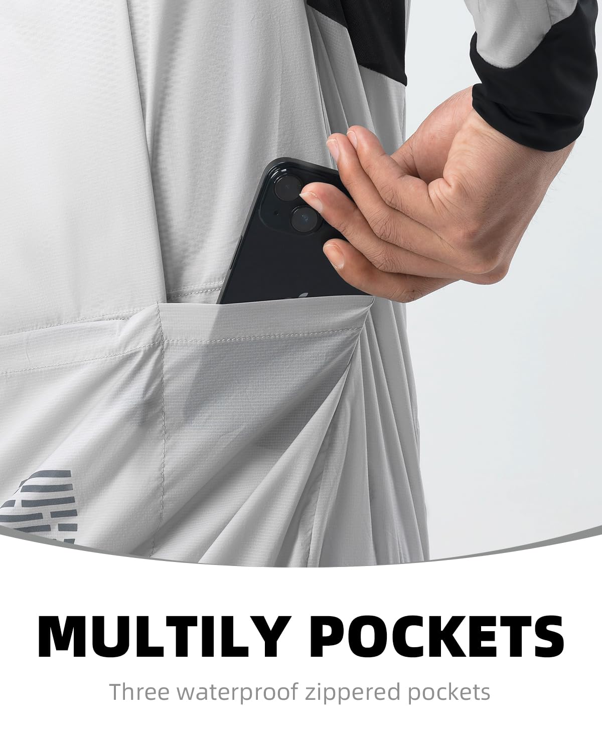 ROCKBROS Lightweight Reflective Windbreaker Running Cycling Jacket Women Men