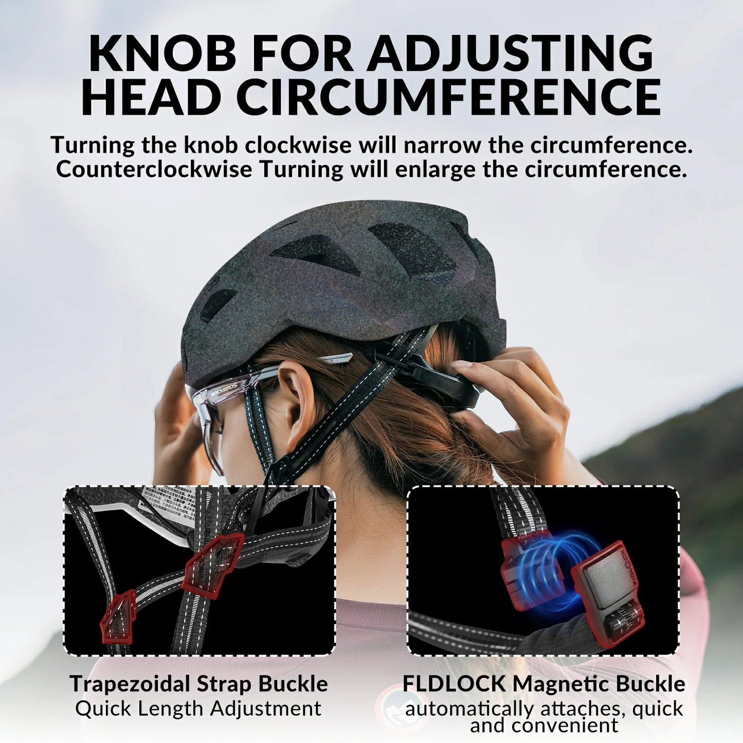 ROCKBROS LK-11 Cycling Helmet Integrated Adjustable Shockproof MTB Road Unisex