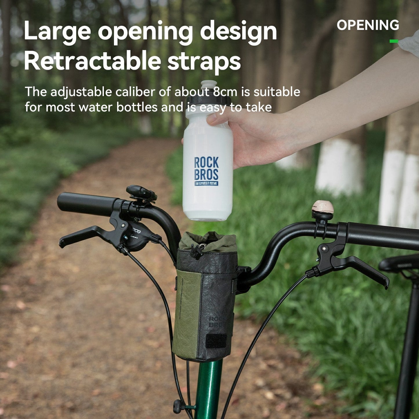 Sustainable Eco-Friendly Bike Water Bottle Bag 0.7L