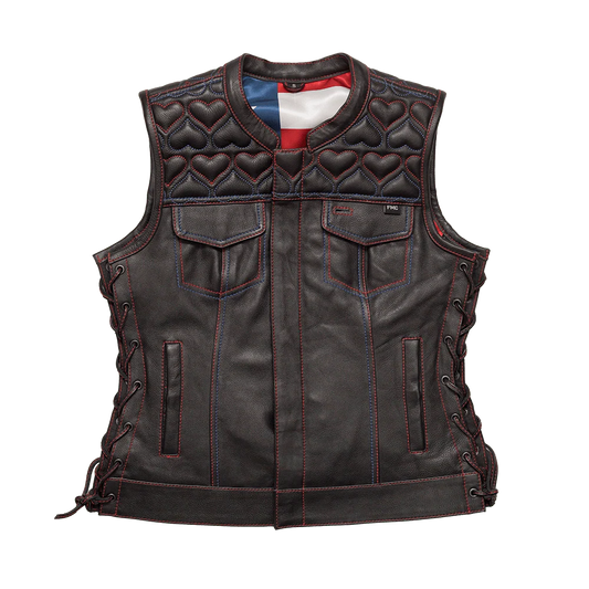 Rosie Women’s Motorcycle Leather Vest