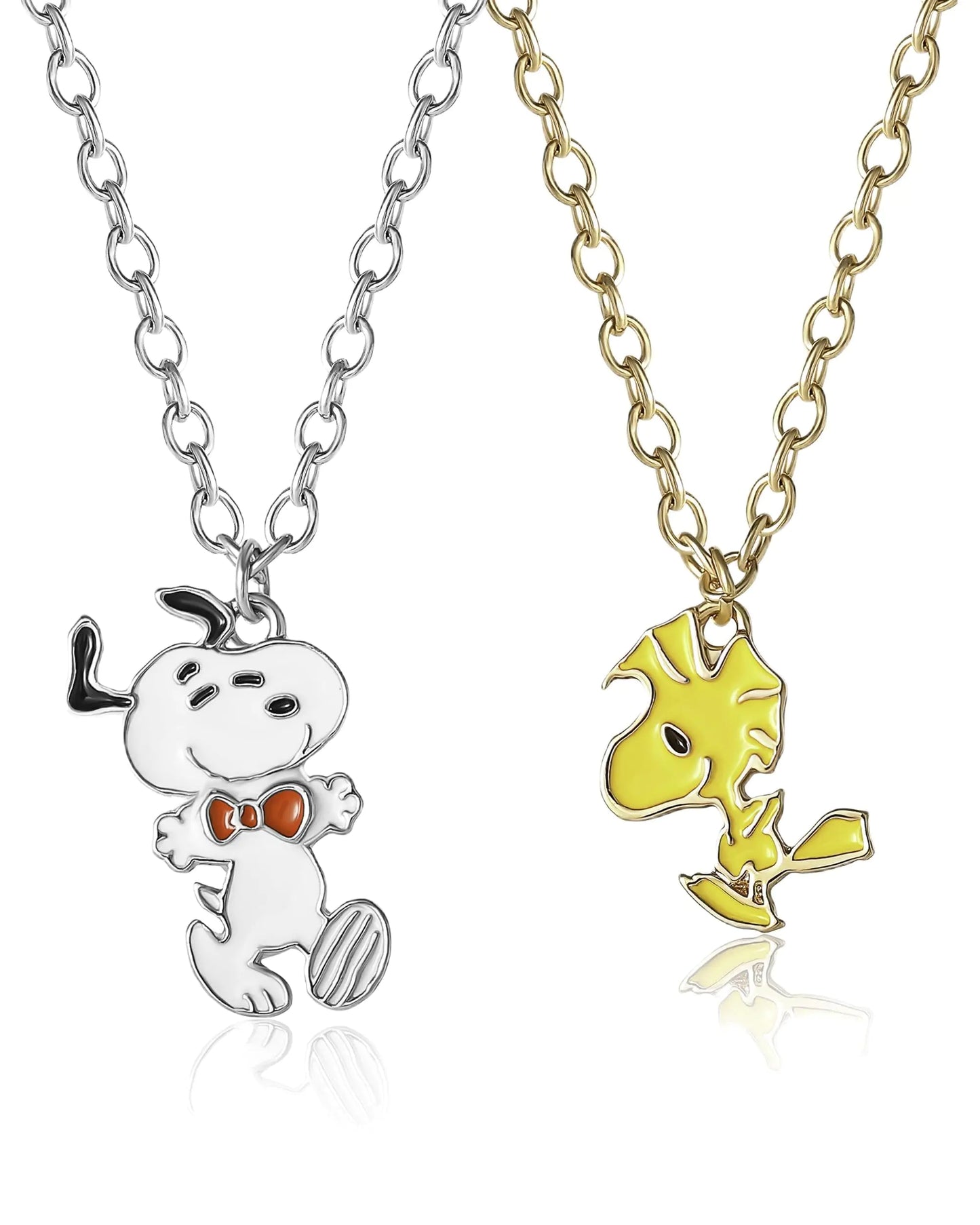 PEANUTS Snoopy and Woodstock Best Friend Necklaces for 2 Official License Set of 2 Friendship Necklaces