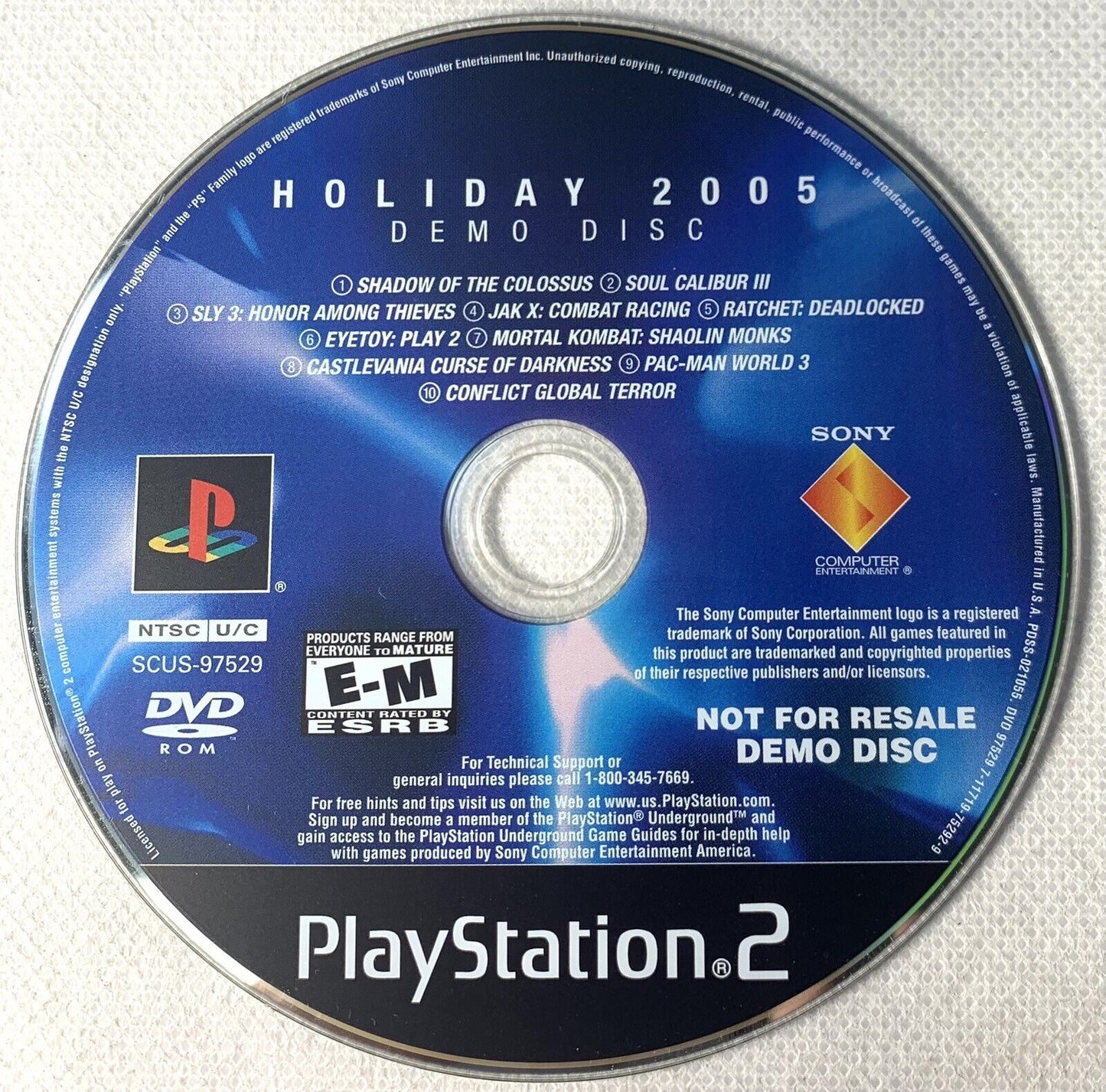 Holiday 2005 Demo Disc (Playstation 2)