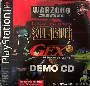 Warzone 2100/Soul Reaver/Gex 3 (Demo Disc) (PlayStation)