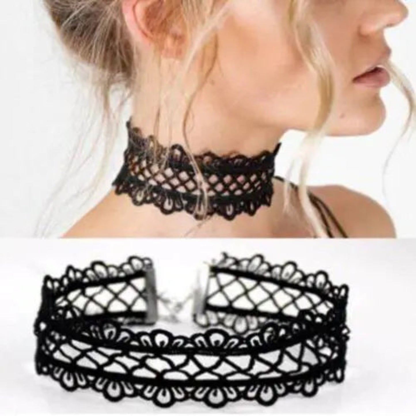 Black Clavicular Chain Sexy Jewelry Accessories Fashion Lace Necklace Women