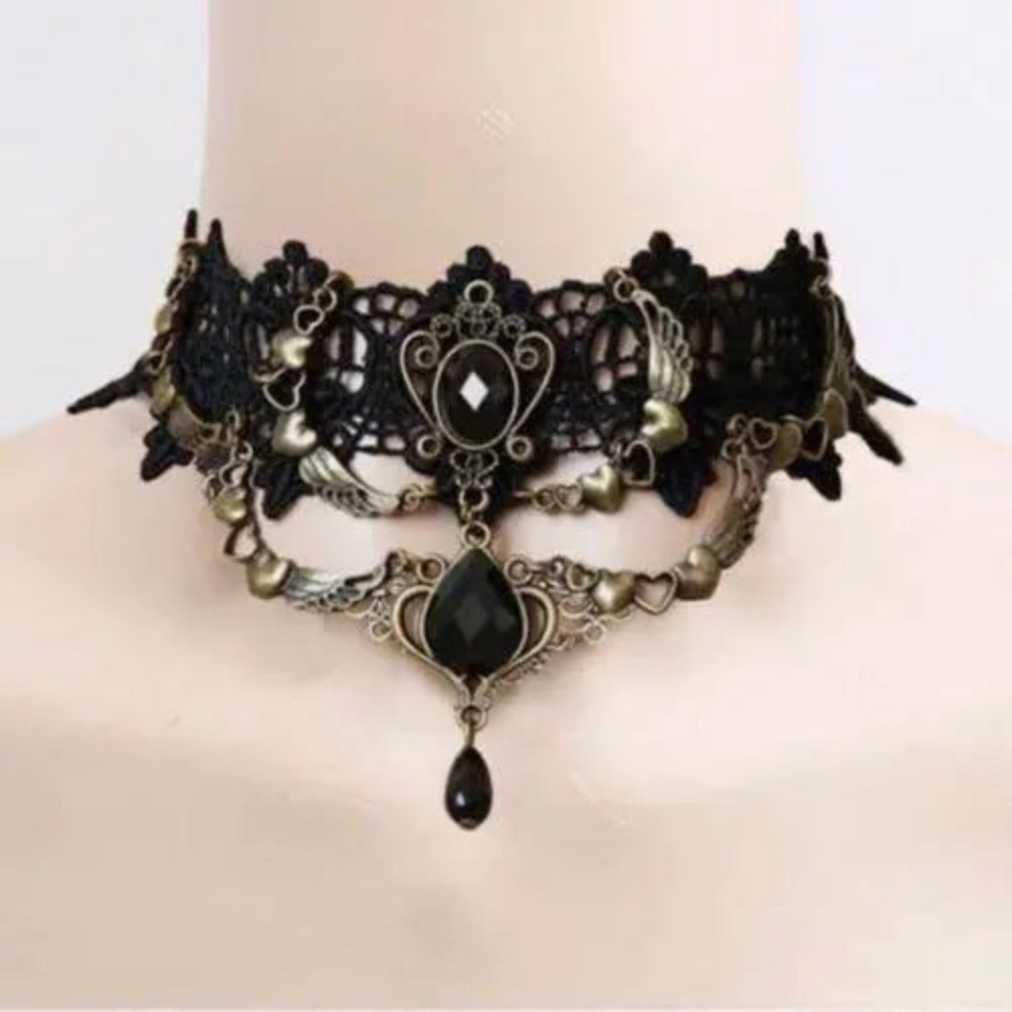 Black Clavicular Chain Sexy Jewelry Accessories Fashion Lace Necklace Women