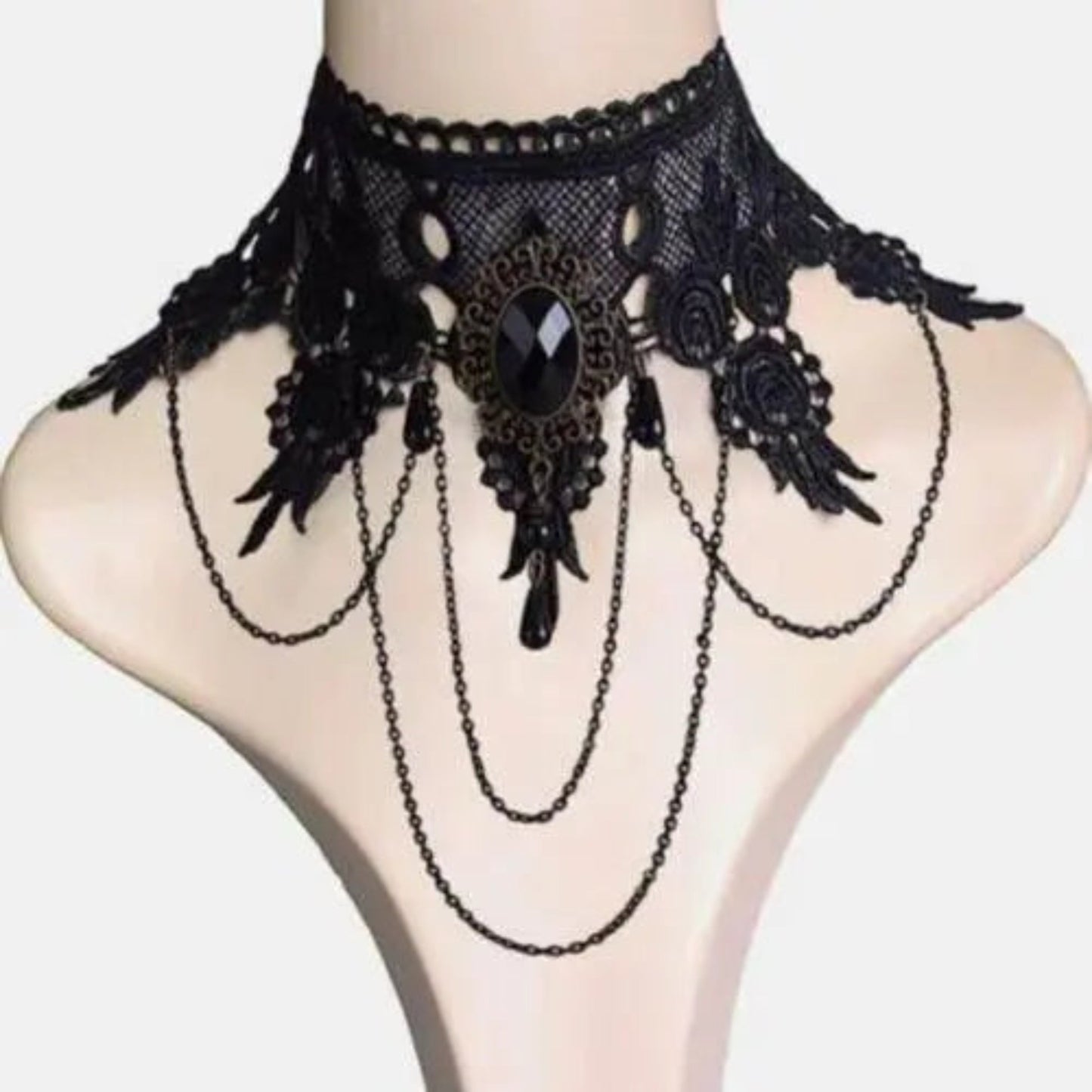 Black Clavicular Chain Sexy Jewelry Accessories Fashion Lace Necklace Women