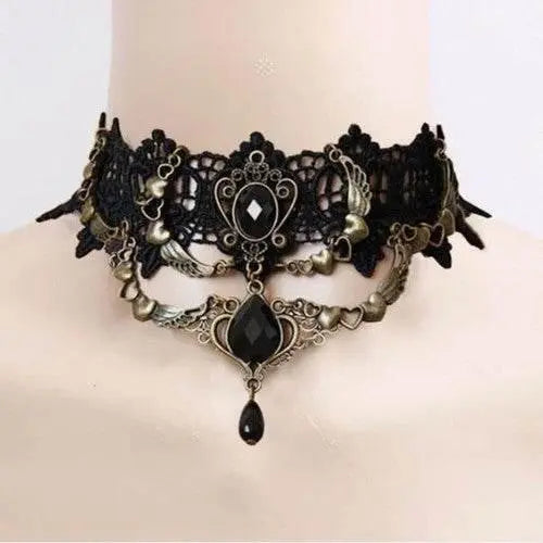 Black Clavicular Chain Sexy Jewelry Accessories Fashion Lace Necklace Women