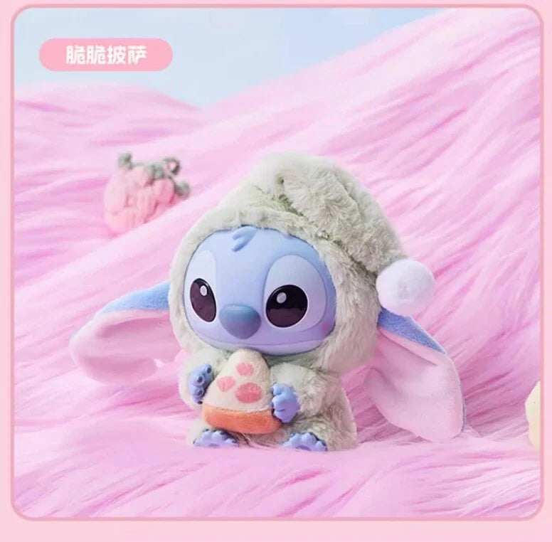 [In Stock] MINISO Stitch Eat Something Before Sleep Plush Keychain Blind Box