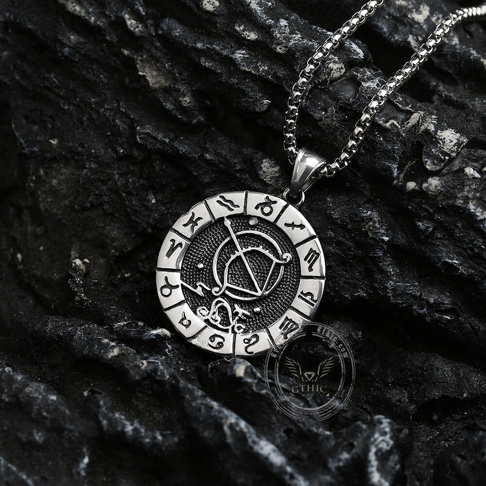 Sagittarius Stainless Steel Pendant
