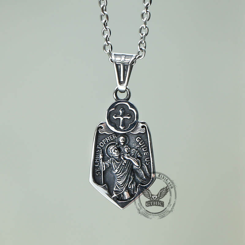 Saint Christopher Stainless Steel Pendant