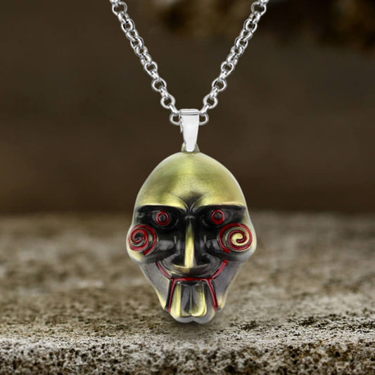 Saw Billy Mask Alloy Necklace